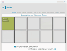 Tablet Screenshot of erftverband.de